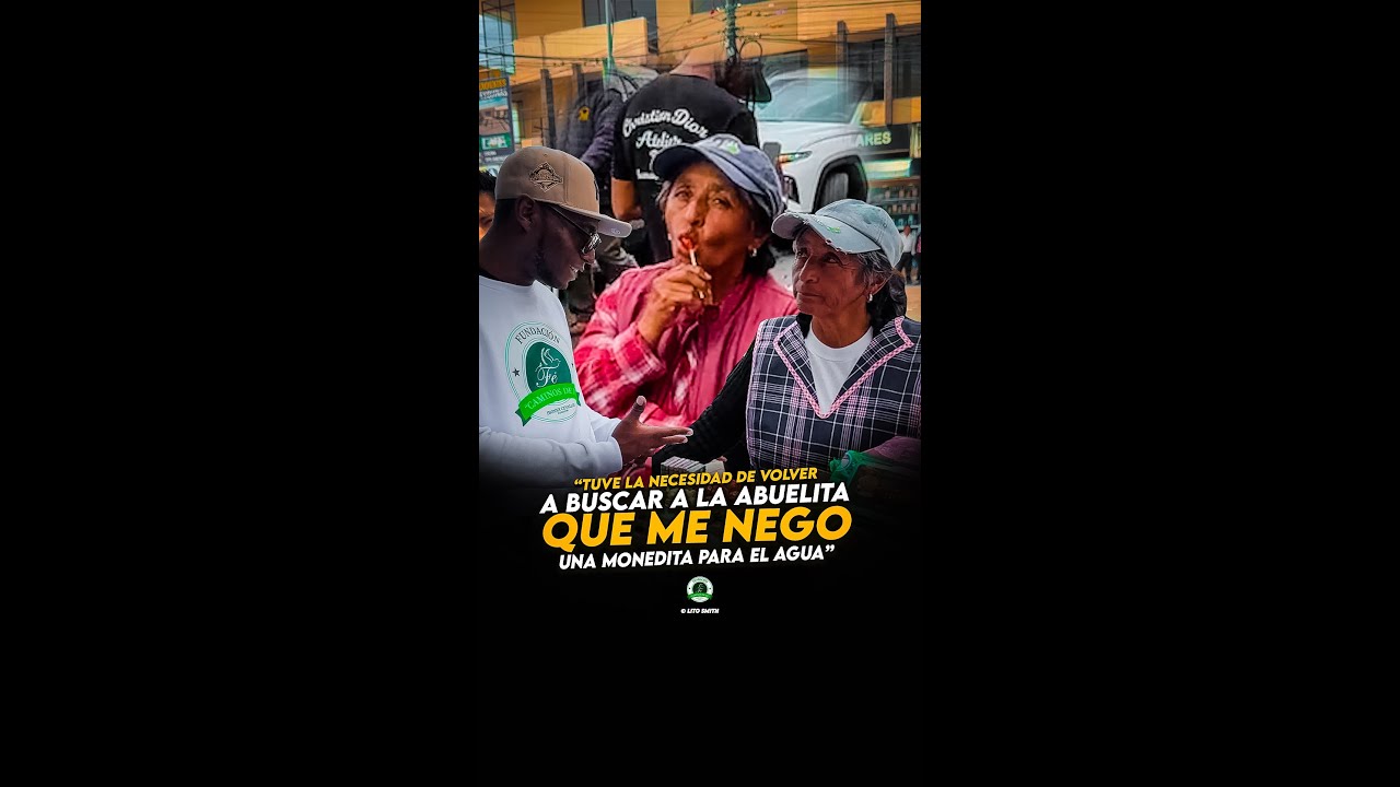 - Sentí la necesidad de volver a buscar a la abuelita que negó una moneda !!! Mira lo que paso 🤔