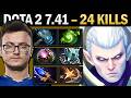 Invoker with 24 Kills and Meteor - Dota 7.41
