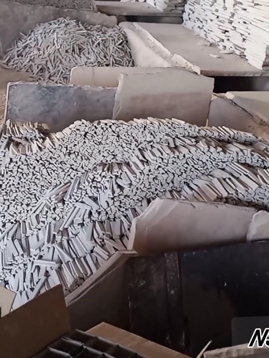 slate pencil factory view part-2 #whiteslate #satisfying #nsasmrcrunch #slate #shorts