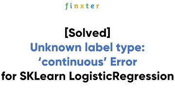 How to Avoid Errors like  “Unknown label type: ‘continuous