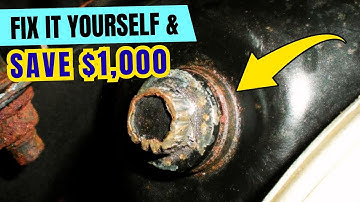 How to Remove A Rusted and Stripped Oil Drain Plug (EASY FIX) ✅