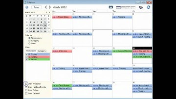 Sage Timeslips: Calendars - Overview