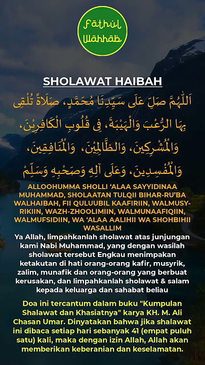 sholawat haibah #shorts #fathulwahhab #fathulwahhabchannel #fathulwahhabdoa #fathulwahhabsholawat