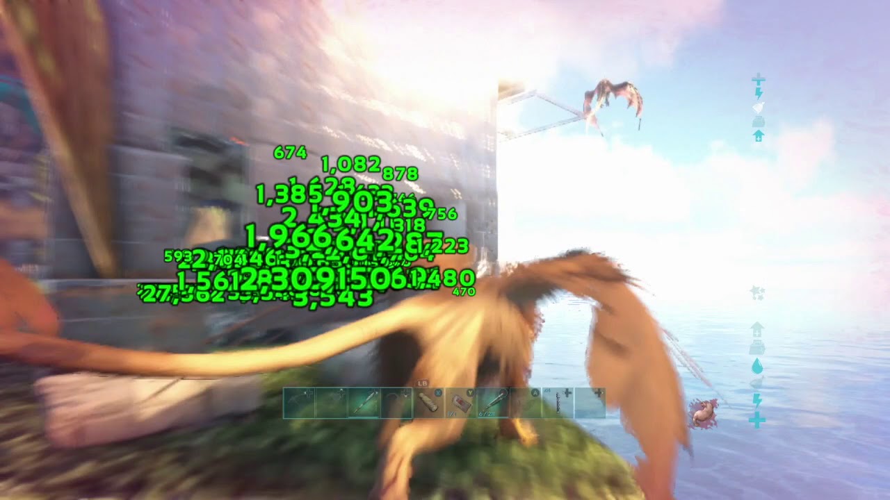 Ark raiding a big metal base