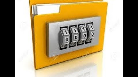 how to create a password protected folder without using any software