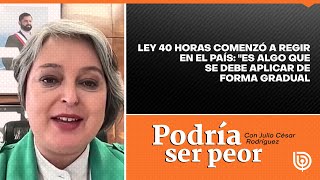 Ley 40 horas comenzó a regir en el país: "Es algo que se debe aplicar de forma gradual