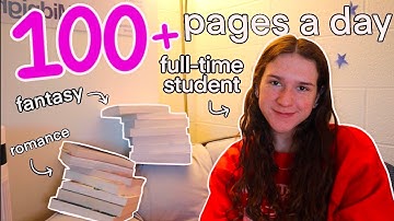 i read 100+ pages a day for a week