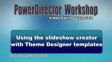 Using the slideshow creator with Theme Designer templates