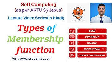 Types of membership function | Soft computing Lecture Series | AKTU Syllabus | sigmoidal function