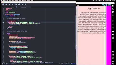 React Native: DrawerLayoutAndroid demo