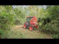 Ultimate brushcutting power kioti rx7320  12 bushwhacker md 144 bush hogging 10 jungle