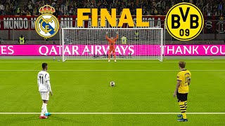 Real Madrid vs Borussia Dortmund - Penalty Shootout | Final UEFA Champions League 2023/24 | PES