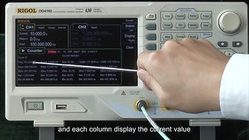 RIGOL DG4000 - Statistical Function of  Frequency Counter