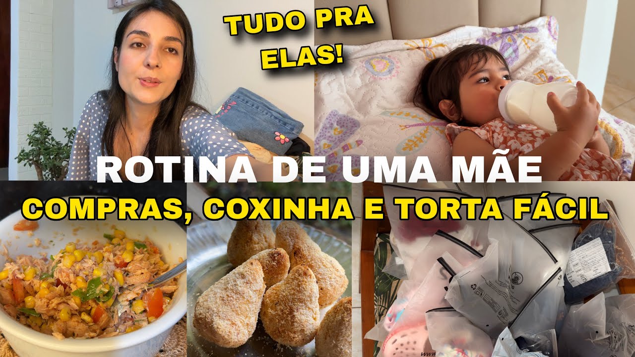 ROTINA DE MÃE E DONA DE CASA, COXINHA SAUDÁVEL E TORTA DE ATUM, COMPRAS DA SHEIN PARA AS CRIANÇAS