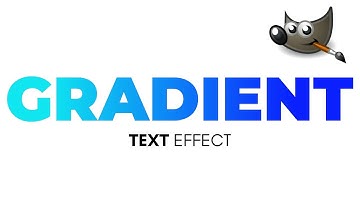 Gimp gradient Text Effect