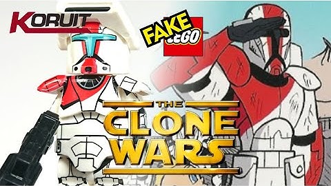 Unofficial Lego Clone Commando Sarge RC-1013 Clone Wars Custom minifigure by KORUIT XP 374