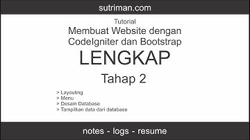 Tutorial Membuat Website dengan CodeIgniter dan Bootstrap Lengkap Tahap 2