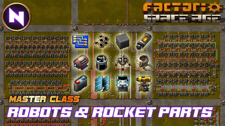ROBOTS & ROCKET PARTS To Leave NAUVIS In SPACE AGE | Factorio Master Class/Tutorial