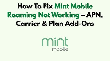 Hoe u het probleem met Mint Mobile Roaming kunt oplossen dat niet werkt – APN, provider en abonne...