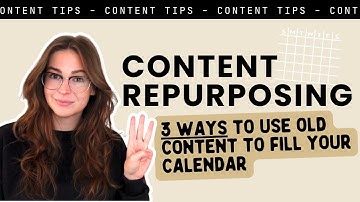 Content Repurposing: 3 ways to use old content to fill up your content calendar