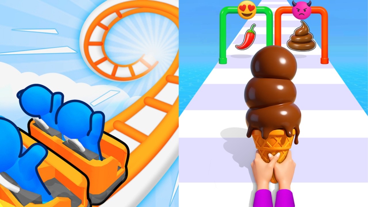 Runner Coaster vs Ice Cream Rush 🔥 MAX LEVELS UNLOCKED! (2026 Update)
