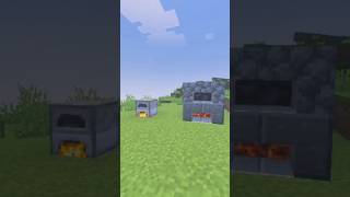 Minecraft Micro House + Realistic Furnace Build 🔥 #shorts