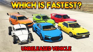 GTA 5 ONLINE : UNRELEASED VEHICLES OF THE CRIMINAL ENTERPRISES DLC (WHICH IS FASTEST?)