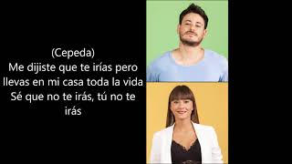 Video thumbnail of "No puedo vivir sin ti - Aitana y Cepeda letra"