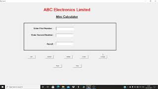 XI PRAC VB HOW TO RUN MINI CALCULATOR