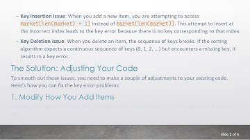 Solving Key Error Issues in Insertion and Bubble Sort Implementations in Python