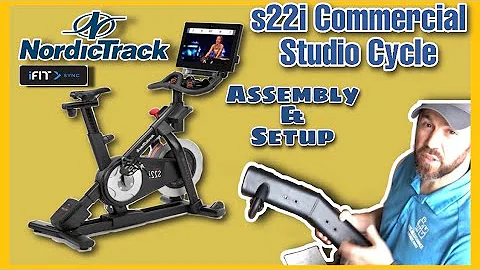 DIY Nordictrack Commercial s22i Studio Cycle Assembly | In home workouts
