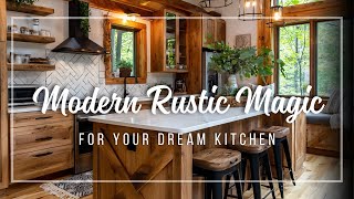 Modern Rustic Kitchen Ideas with Natural Wood, Clean Lines & Farmhouse Flair