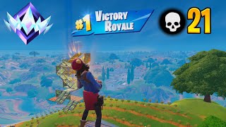 High Elimination Solo Ranked Win Gameplay (Fortnite Chapter 5 Season 2)