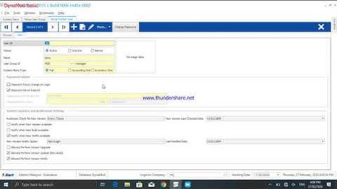 Tutorial: Smart DynaMod Create User