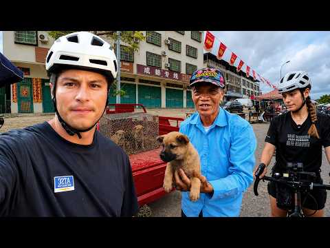 RESCATAMOS UN PERRO EN UN MERCADO // CHINA SOBRE RUEDAS T1-E11 🇨🇳