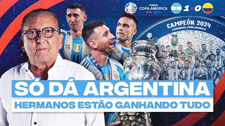 ARGENTINA MAIS UMA VEZ CAMPEÃ! "TEMOS QUE ENGOLIR E APLAUDIR" | Galvão Bueno comenta