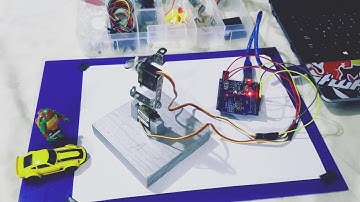 brazo robótico 2 servos Arduino UNO