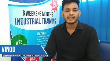 Vinod - Web designing Course from Readyedge Mohali