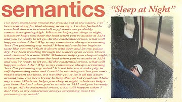 Semantics - Sleep at Night
