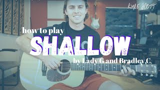Shallow Guitar Tutorial + Lesson (Bradley Cooper Lady Gaga)