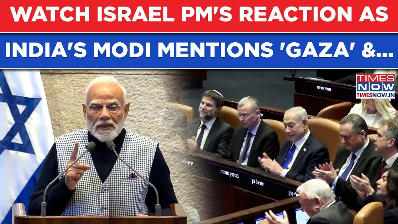 Modi Mentions 'Gaza' In Israel Knesset: Watch| How Netanyahu Reacted As Indian PM 'Supports' This?