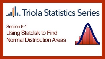 Statdisk Section 6-1: Using Statdisk to Find a Normal Distribution Area