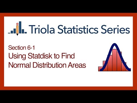 Statdisk Section 6-1: Using Statdisk to Find a Normal Distribution Area