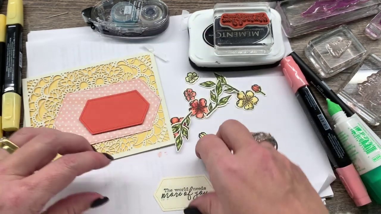 How to do Northern Lights Technique w Snowfront Set and a Laser Cut Card with Free as a Bird Bundle