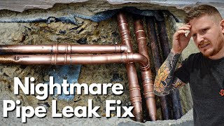 Fixing a Leak Under a Concrete Floor The Easy Way | Emergency Plumbing Guide