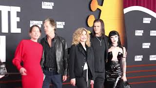 Angelina Sambrotto, Kyra Sedgwick, Sosie, Travis & Kevin Bacon  - premiere of 'A Complete Unknown'
