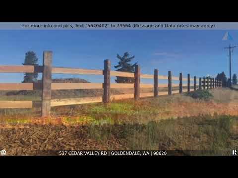 537 CEDAR VALLEY RD, Goldendale, WA home video tour