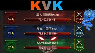 Clash Of Kings : KVK K1541 vs K130 & K520