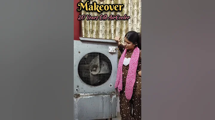 Makeover 20 Years Old Air Cooler 🖌️#makeover #transformation #painting #shorts #shortvideo#aditirita