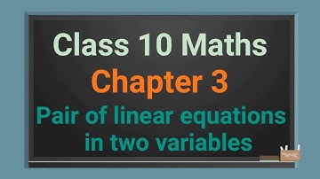 Class 10 Maths Chapter - 3 Pair of linear equations in two variables (Part 5) Cross multiplication